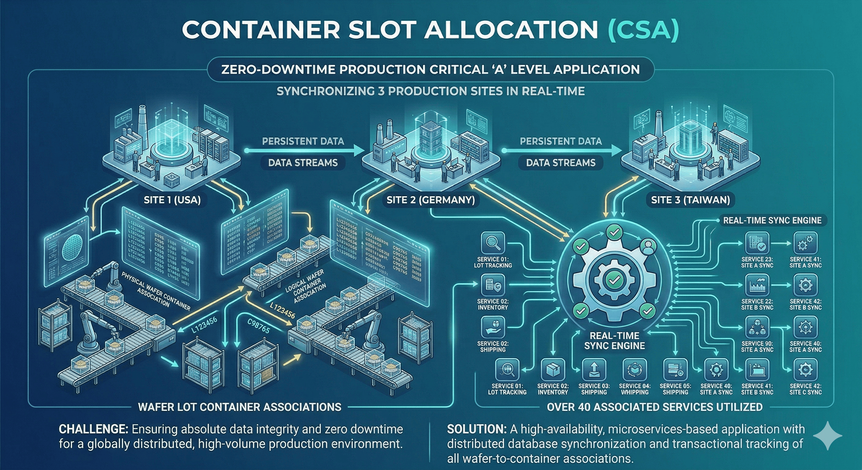 Container Slot Allocation (CSA) illustration